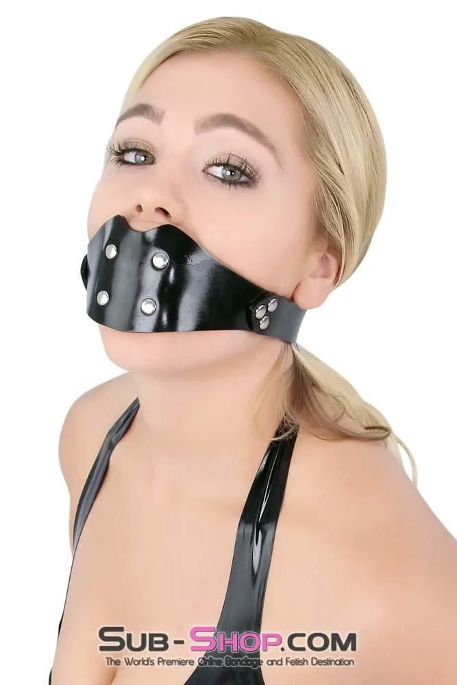 1416A      Rubberized Locking Rubber Penis Panel Gag