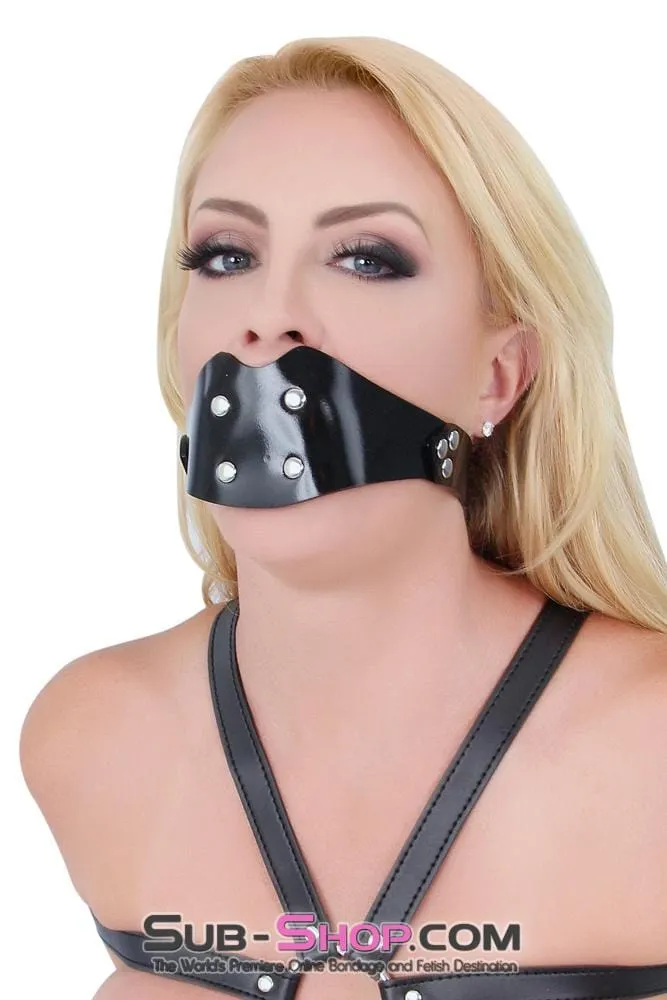 1416A      Rubberized Locking Rubber Penis Panel Gag