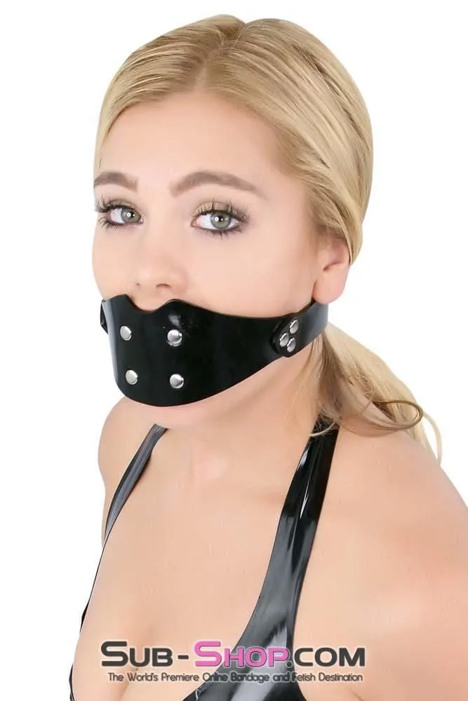 1416A      Rubberized Locking Rubber Penis Panel Gag