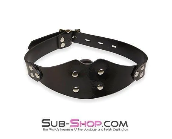 1416A      Rubberized Locking Rubber Penis Panel Gag