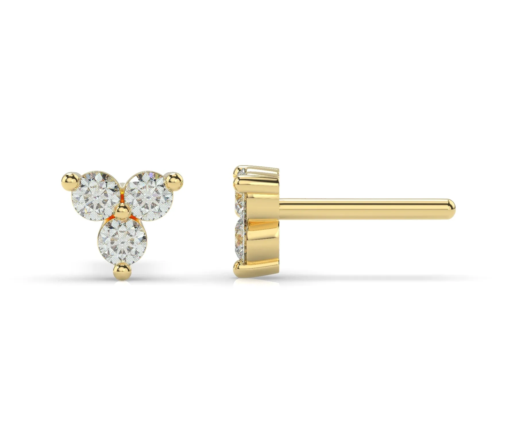 14K Single Eleanor Earring