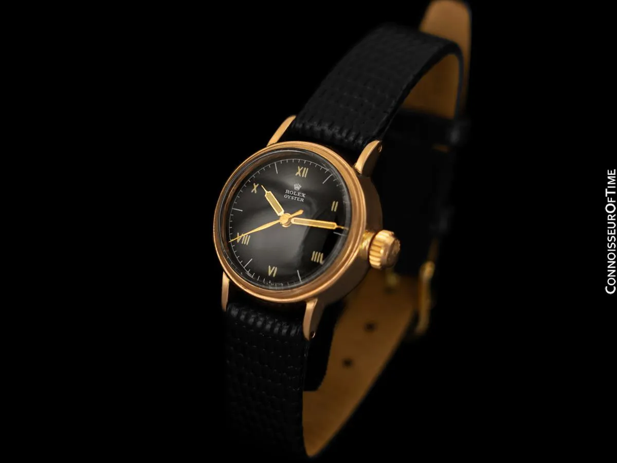 1940's Rolex Oyster Vintage Ladies Ref. 3732 Watch - 14K Rose Gold & Stainless Steel