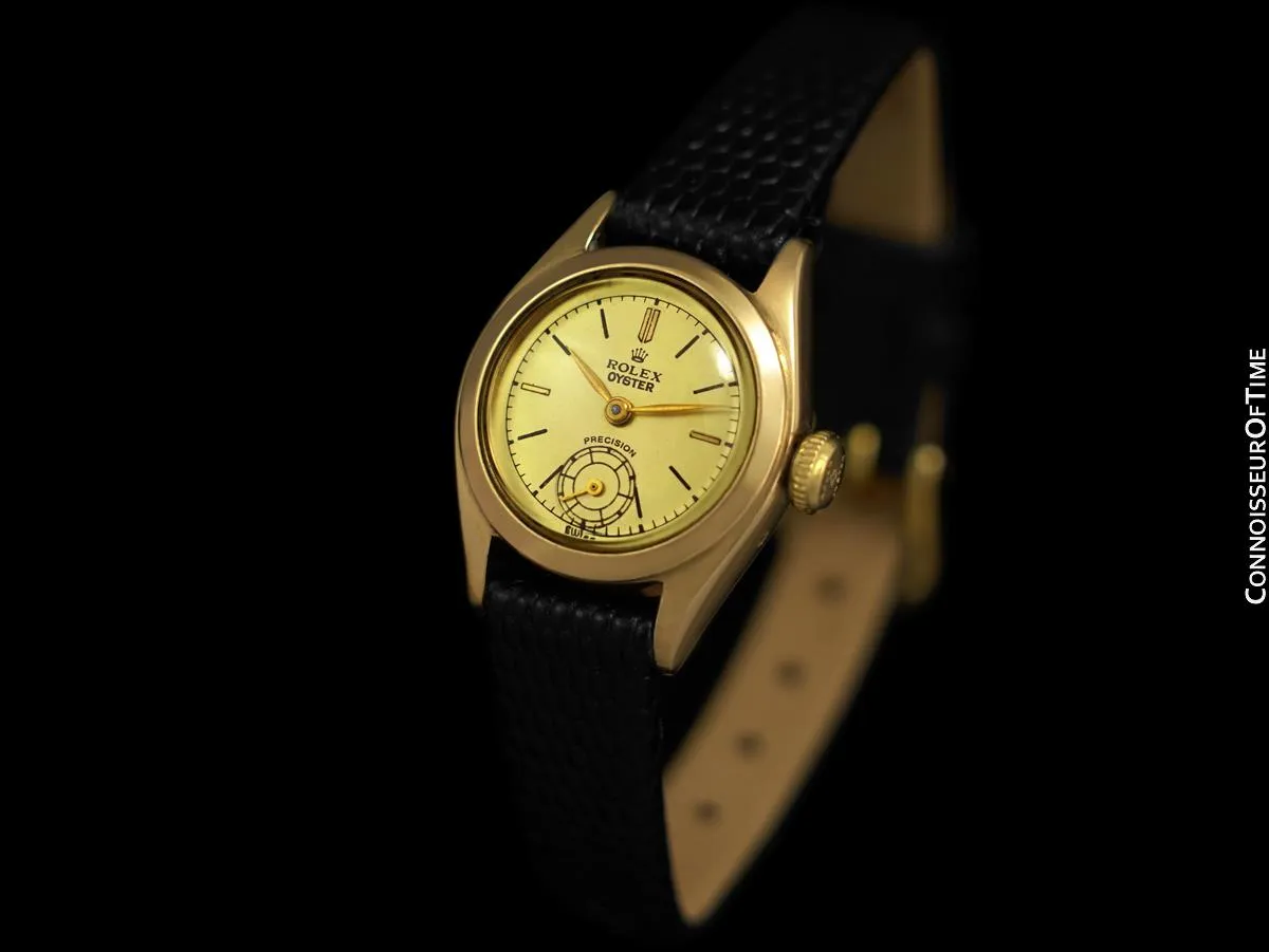 1947 Rolex Oyster Vintage Ladies Ref. 4360 Handwound Watch - 14K Gold