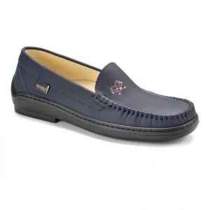2693 - Navy Sahara Girls Moccasin