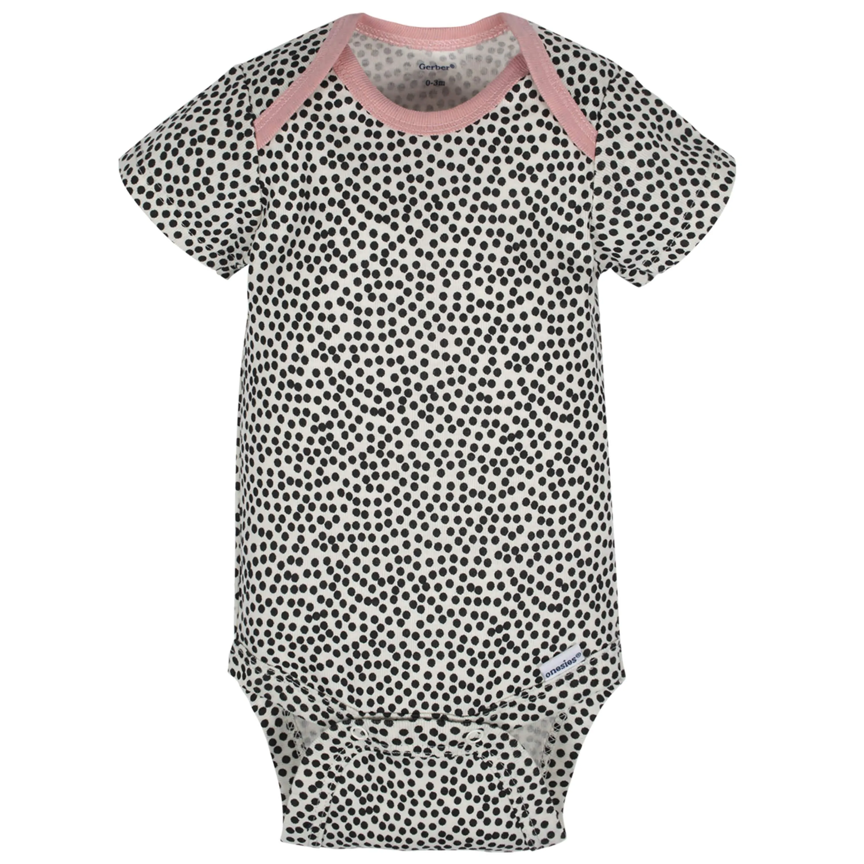 3-Pack Baby Girls Bear Short Sleeve Onesies® Bodysuits