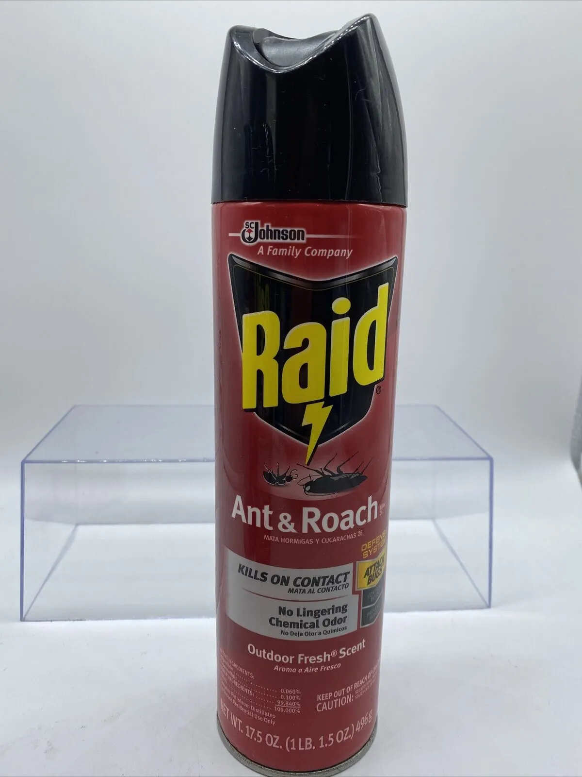 (3) Raid Ant Roach Killer Outdoor Scent 17.5 oz Attack Control Prevent Bugs
