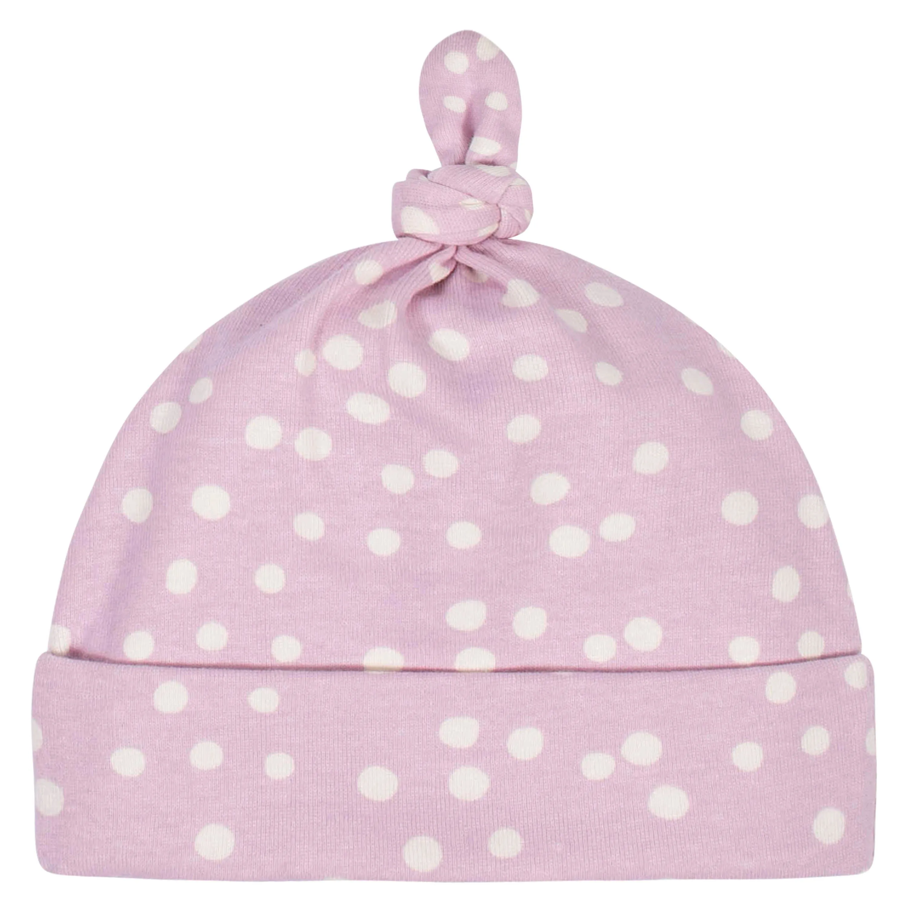 4-Pack Baby Girls Comfy Stretch Ducklings Caps