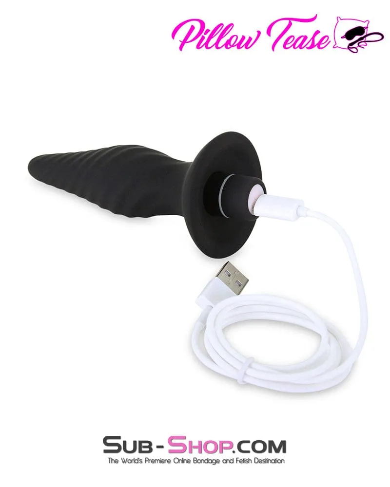 4447M      3 Pc Rechargeable 9 Function Wireless Remote Control Vibrating Butt Plug Kit
