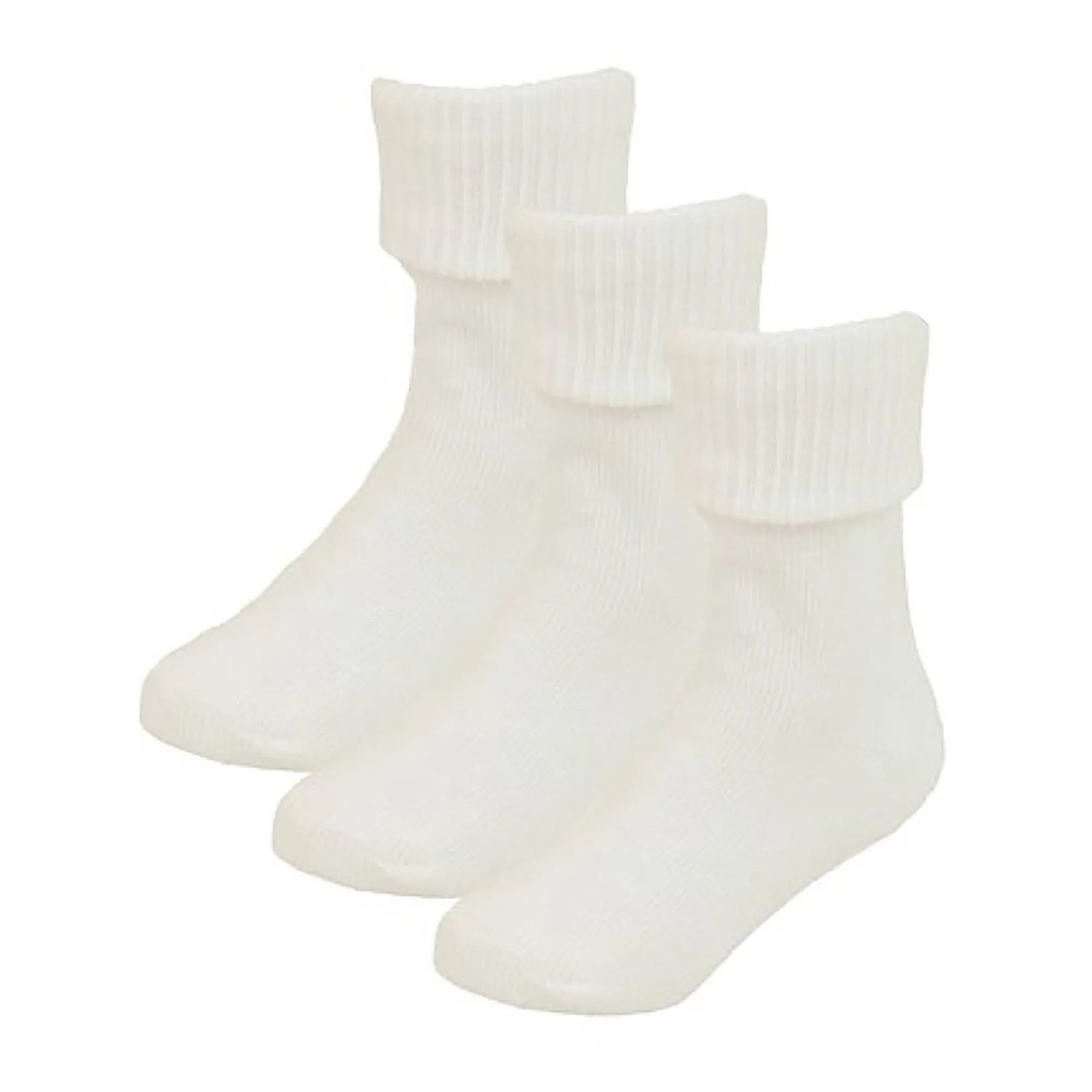 6 Pack Baby Girl & Boy Soft Cotton Turn Over Top Socks (3 Sizes)