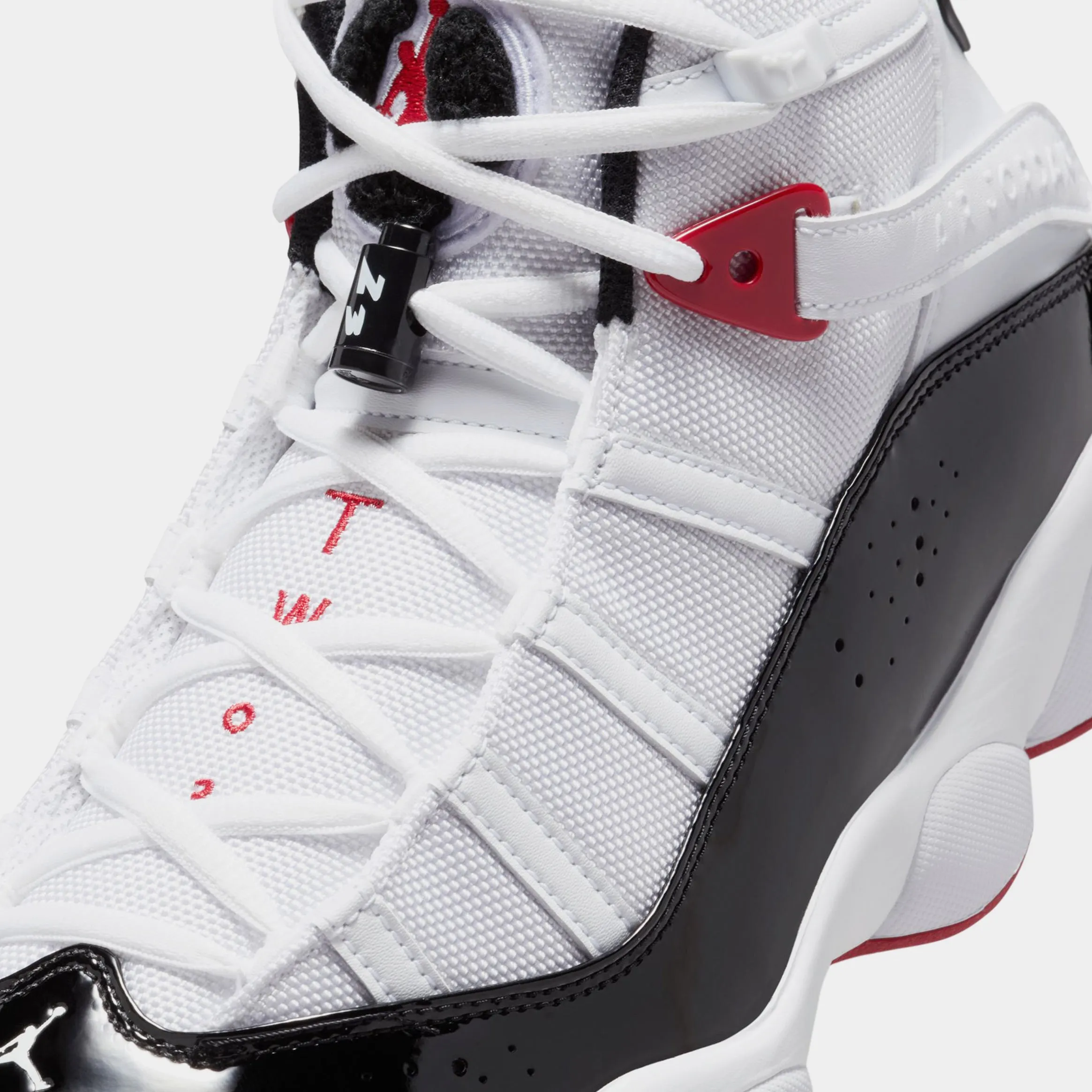 6 Rings Mens Basketball Shoes (White/Varsity Red/Black)
