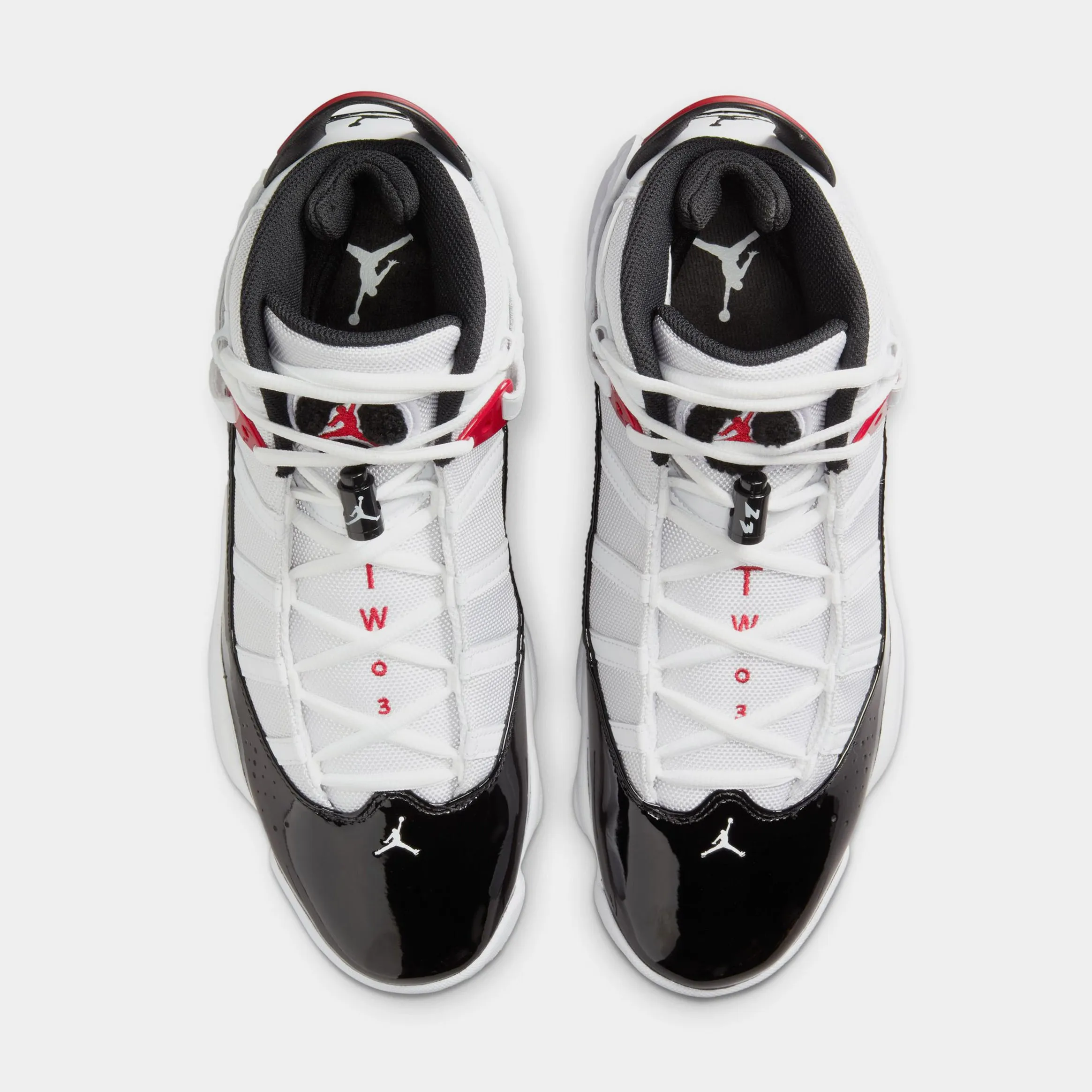6 Rings Mens Basketball Shoes (White/Varsity Red/Black)