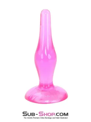 7280M      Pink Tapered Jelly Anal Plug - LAST CHANCE - Final Closeout!