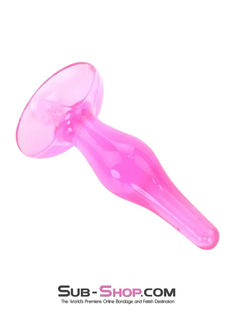 7280M      Pink Tapered Jelly Anal Plug - LAST CHANCE - Final Closeout!