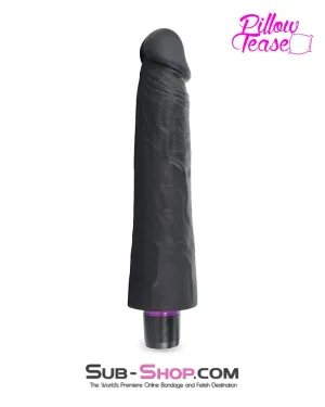 7324M      Super-soft 9” Black Silicone Dildo Vibrator