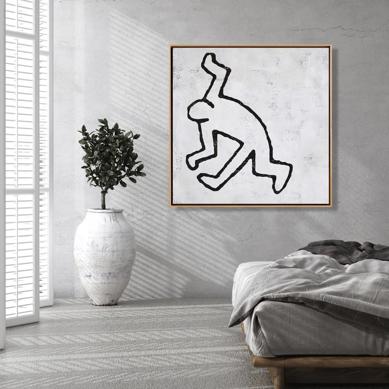 Abstract Dancing Man Painting H204S
