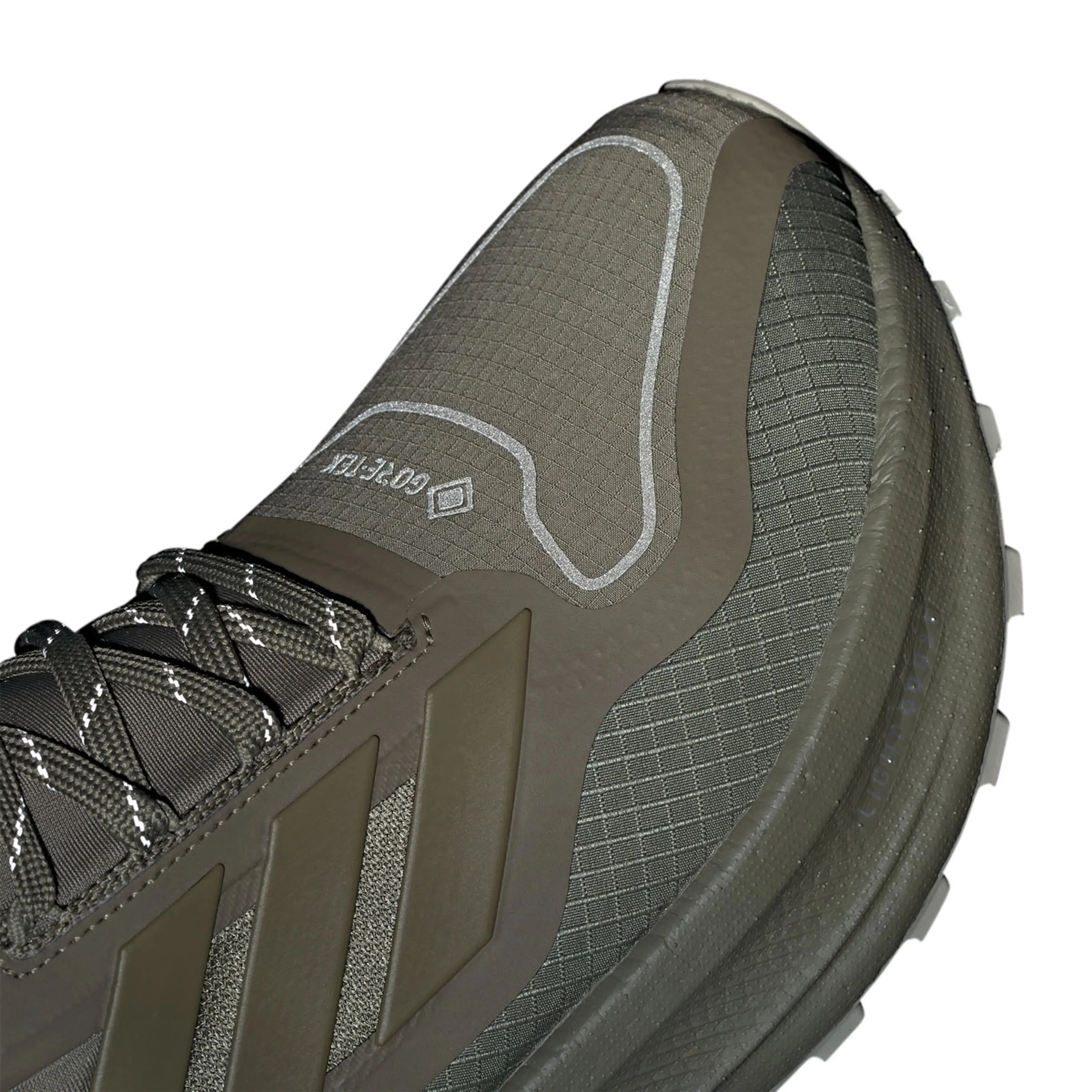 adidas Men's Ultraboost 5 GORE-TEX Running Shoes Olive Strata / Silver Pebble