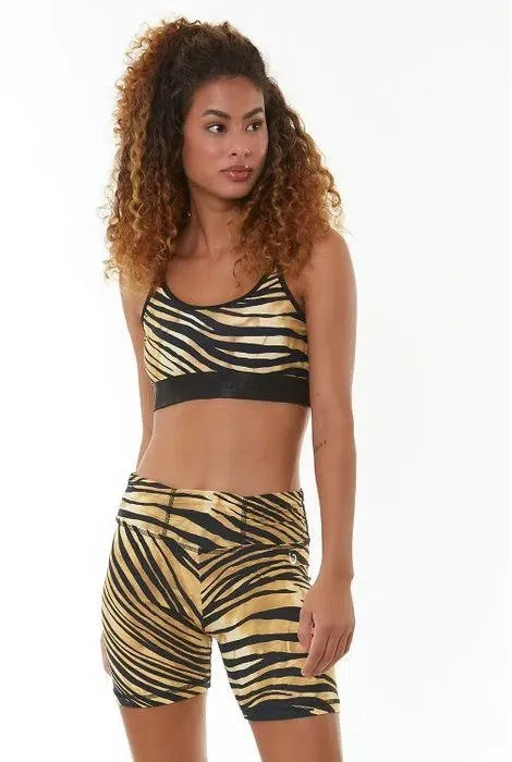 ANIMAL PRINT ZEBRA BRA/TOP