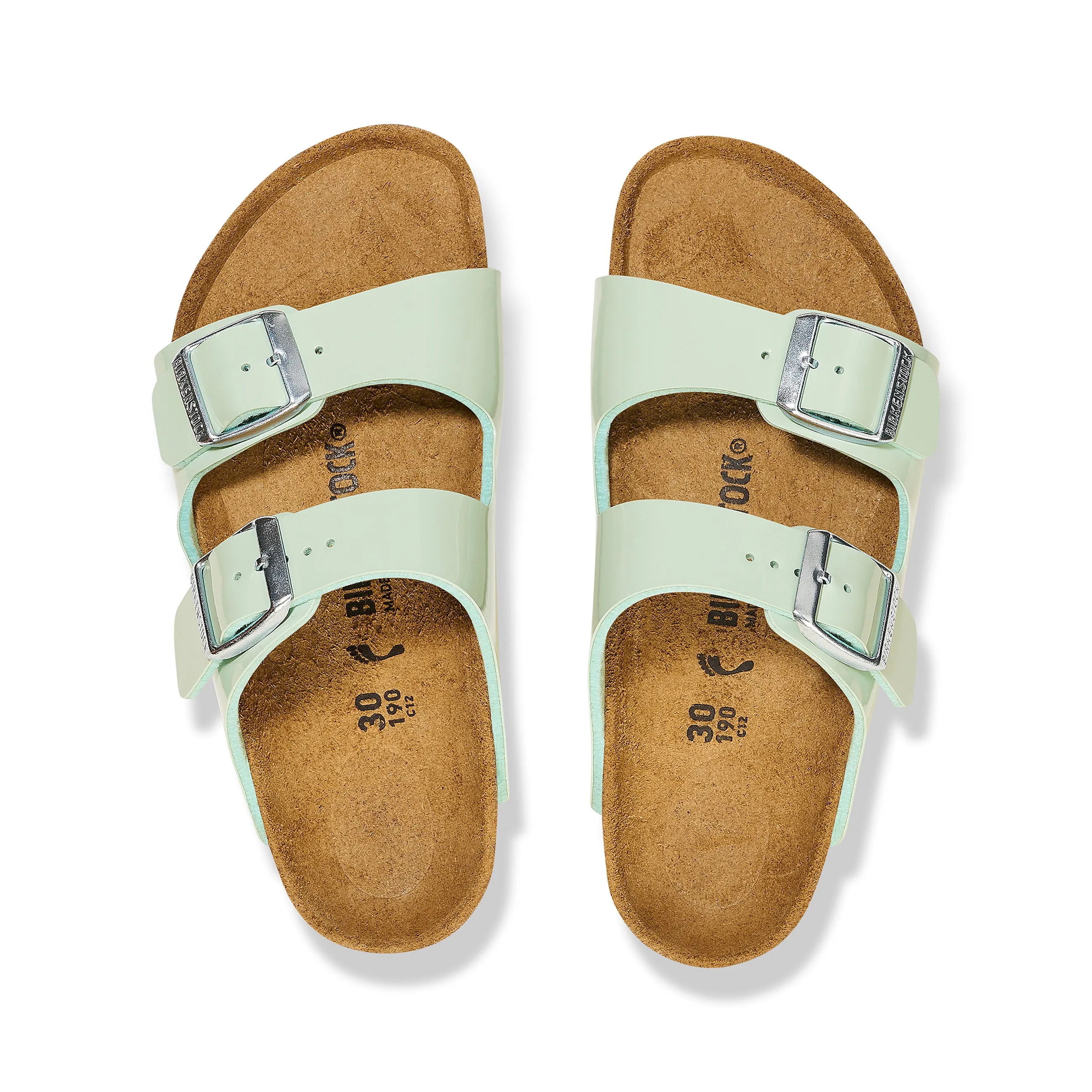 Arizona Kids Patent Surf Green Birko-Flor Patent