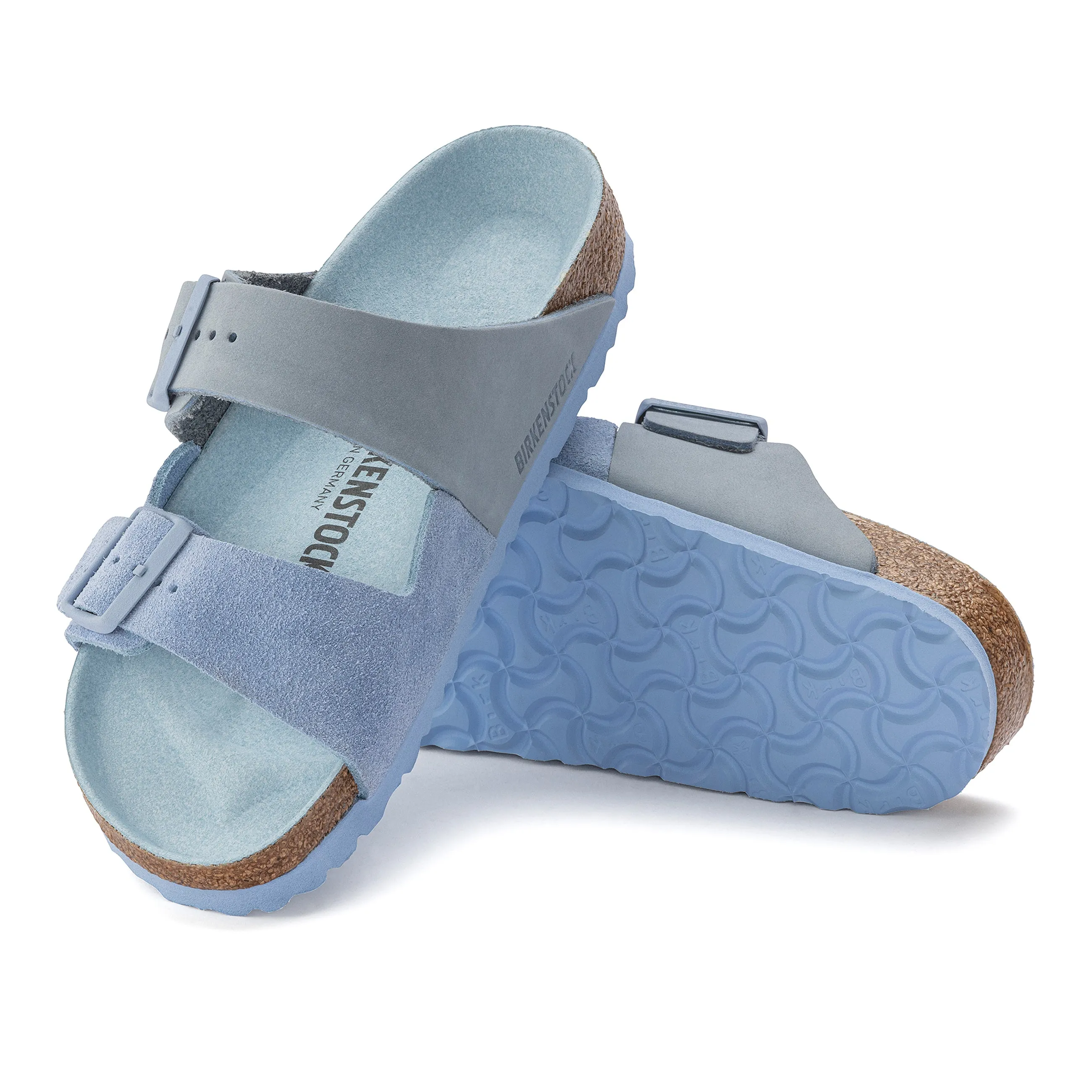 Arizona Split Dusty Blue Nubuck/Suede Leather