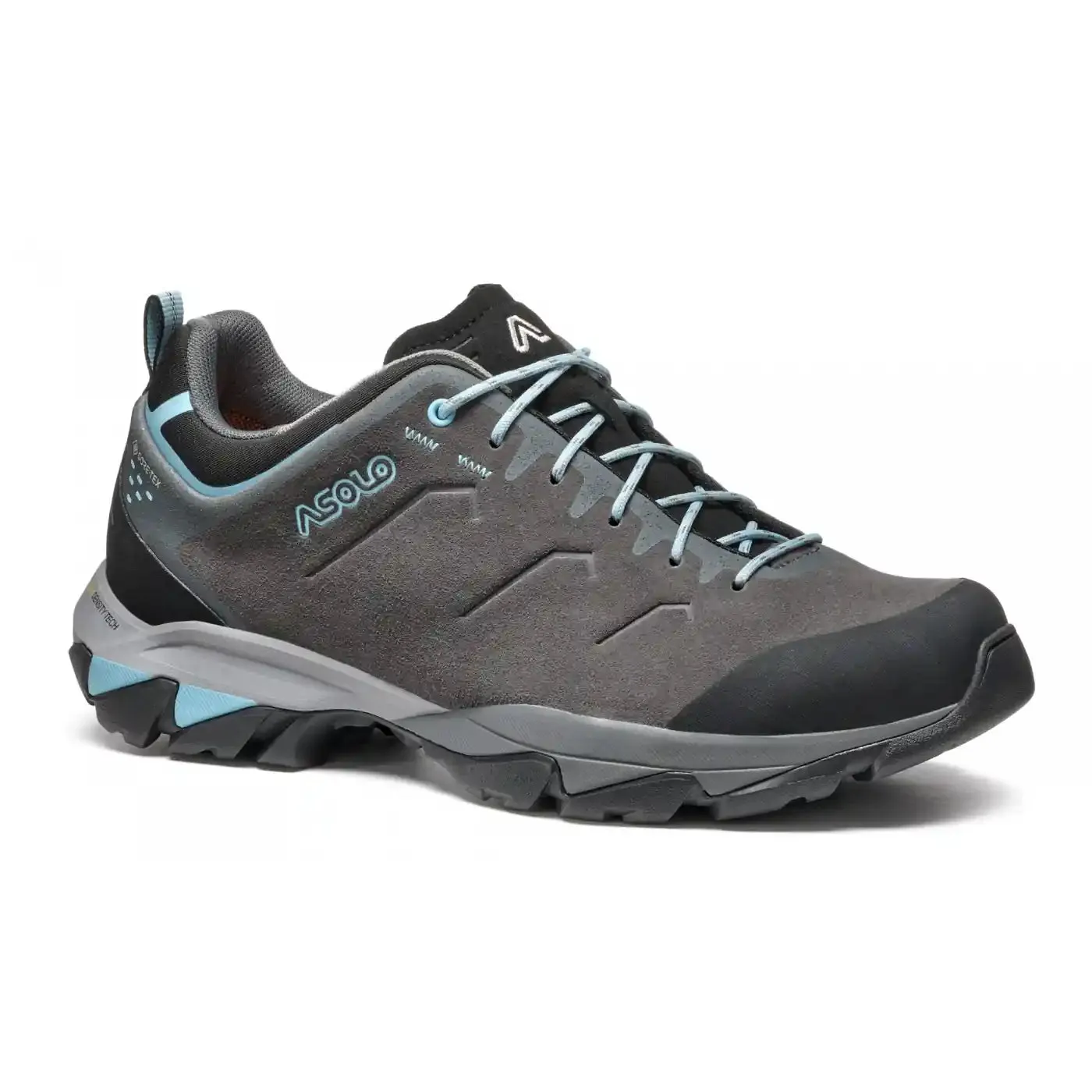 Asolo Acadia Leather GTX Womens Hiking Shoe - Graphite/Sky Blue