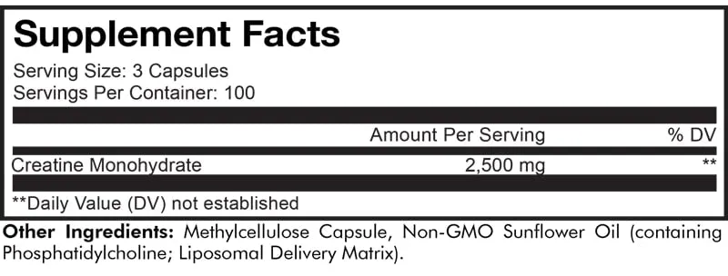 BACKORDER ONLY - Liposomal Creatine Capsules