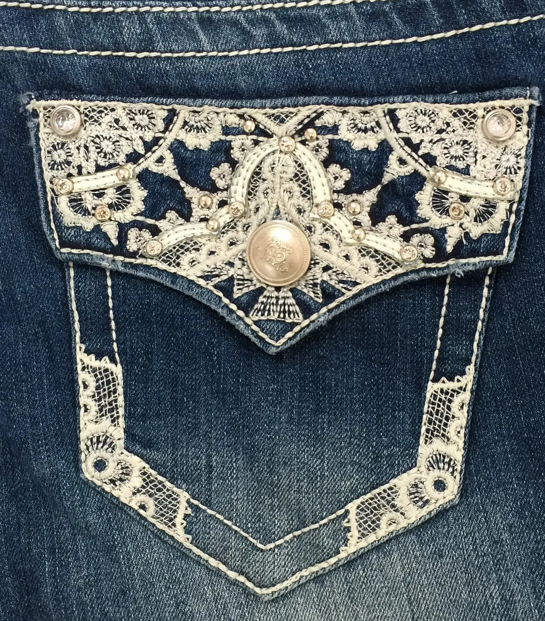 Bermuda Fitted Womens Denim Shorts -  OBW16GS2158