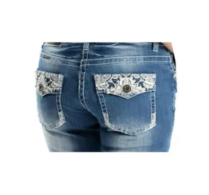Bermuda Fitted Womens Denim Shorts -  OBW16GS2158