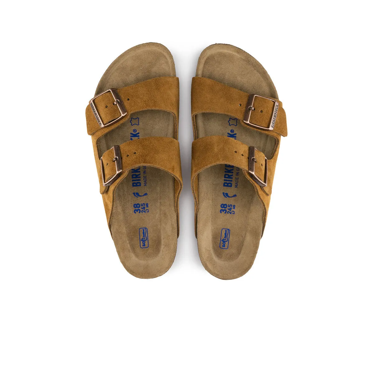 Birkenstock Arizona Mink Suede Leather SFB - Narrow
