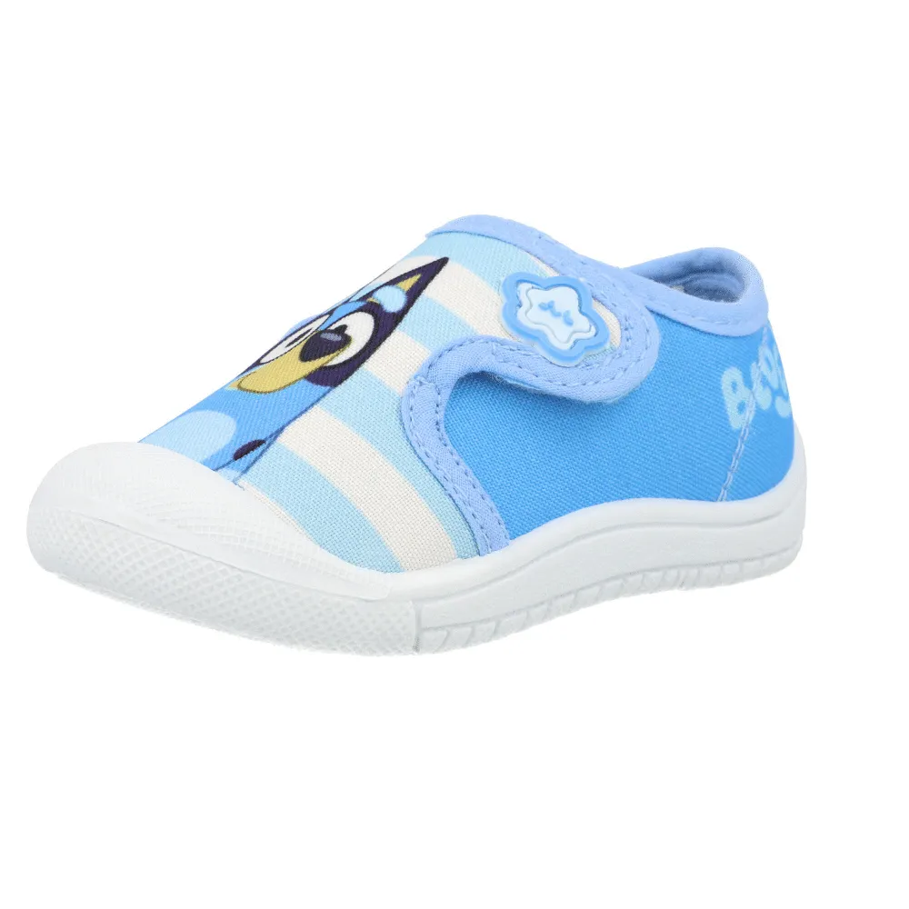 Bluey Blue Canvas Trainers for Kids