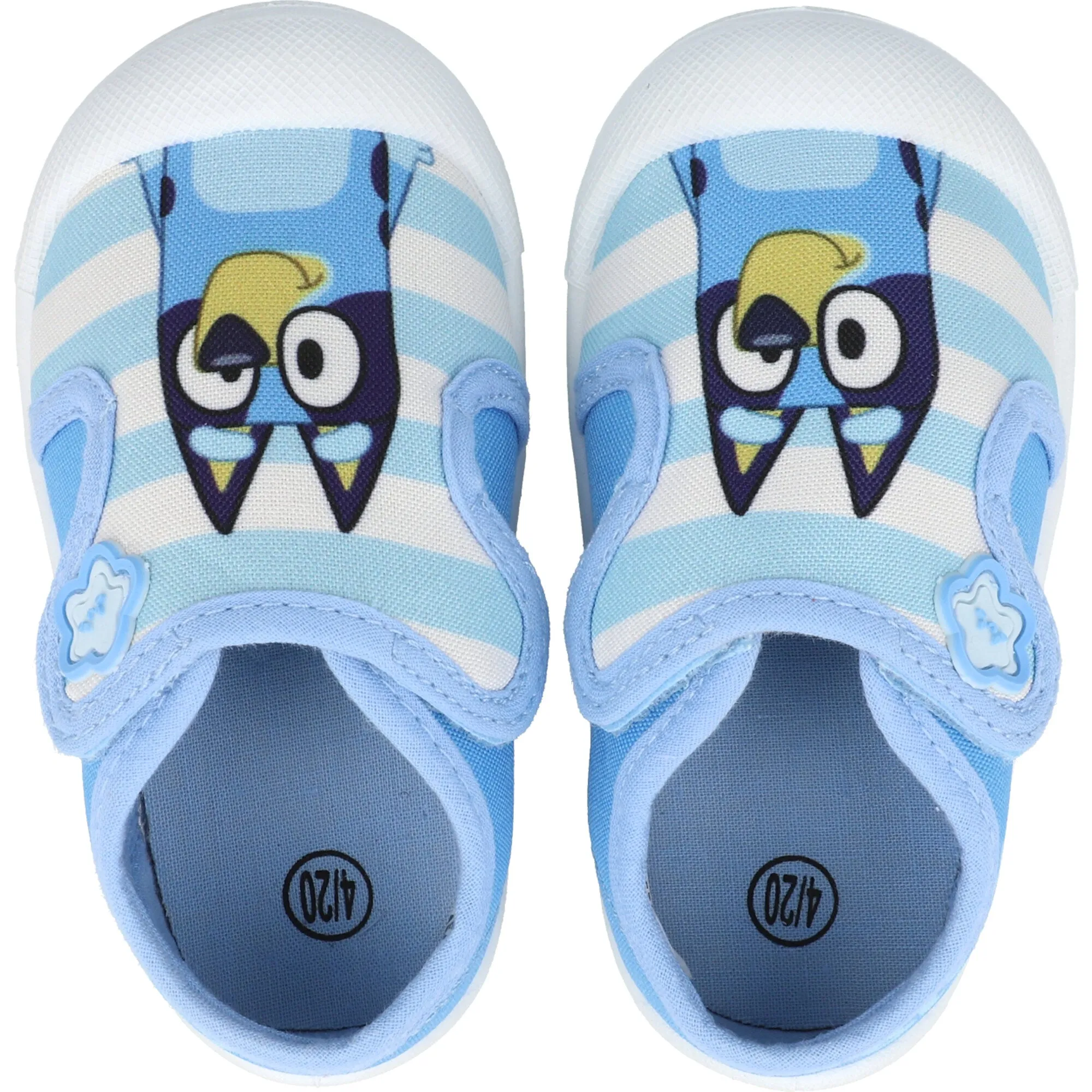 Bluey Blue Canvas Trainers for Kids