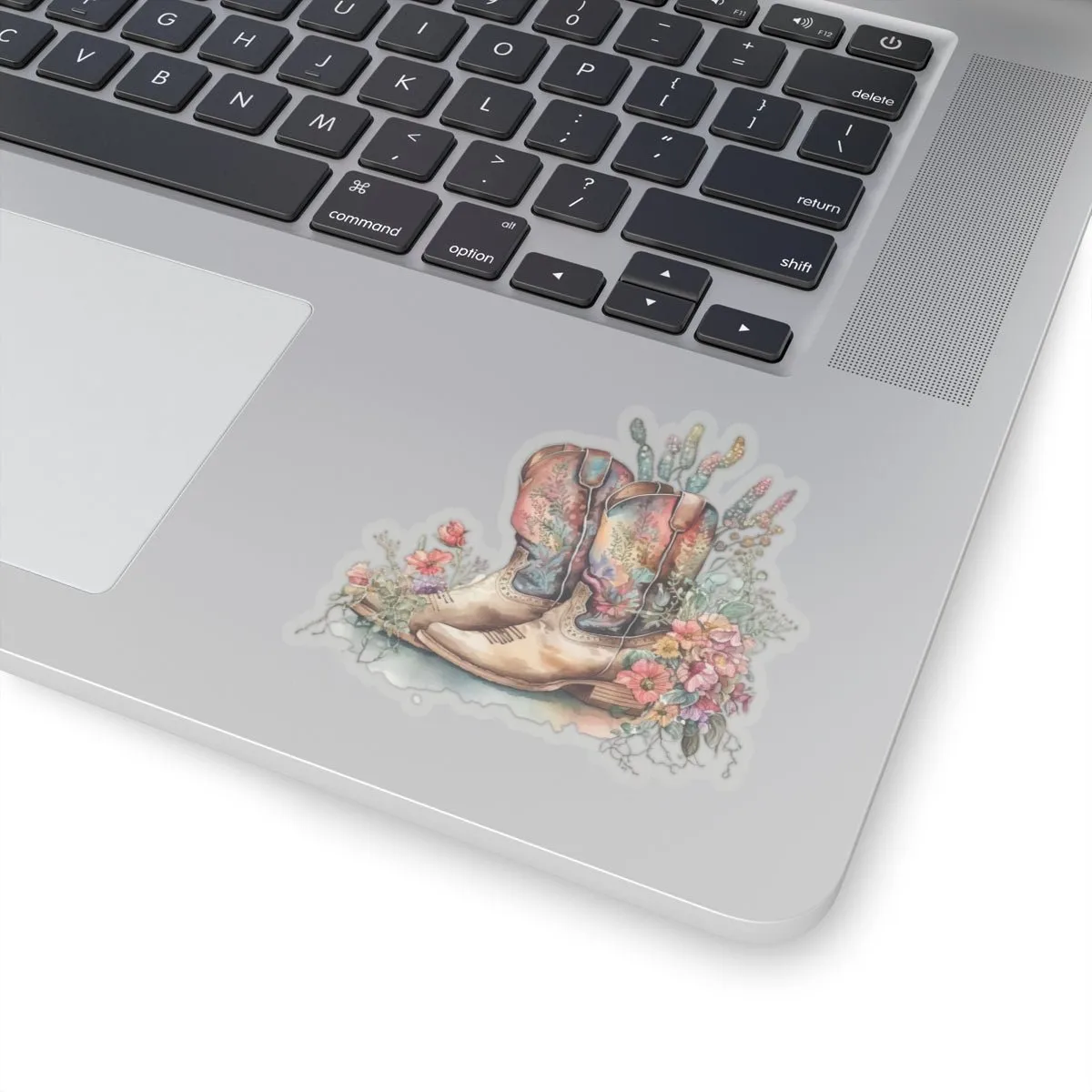 Boho Cowboy, Cowboy Boots, Floral, Western, KC Stickers