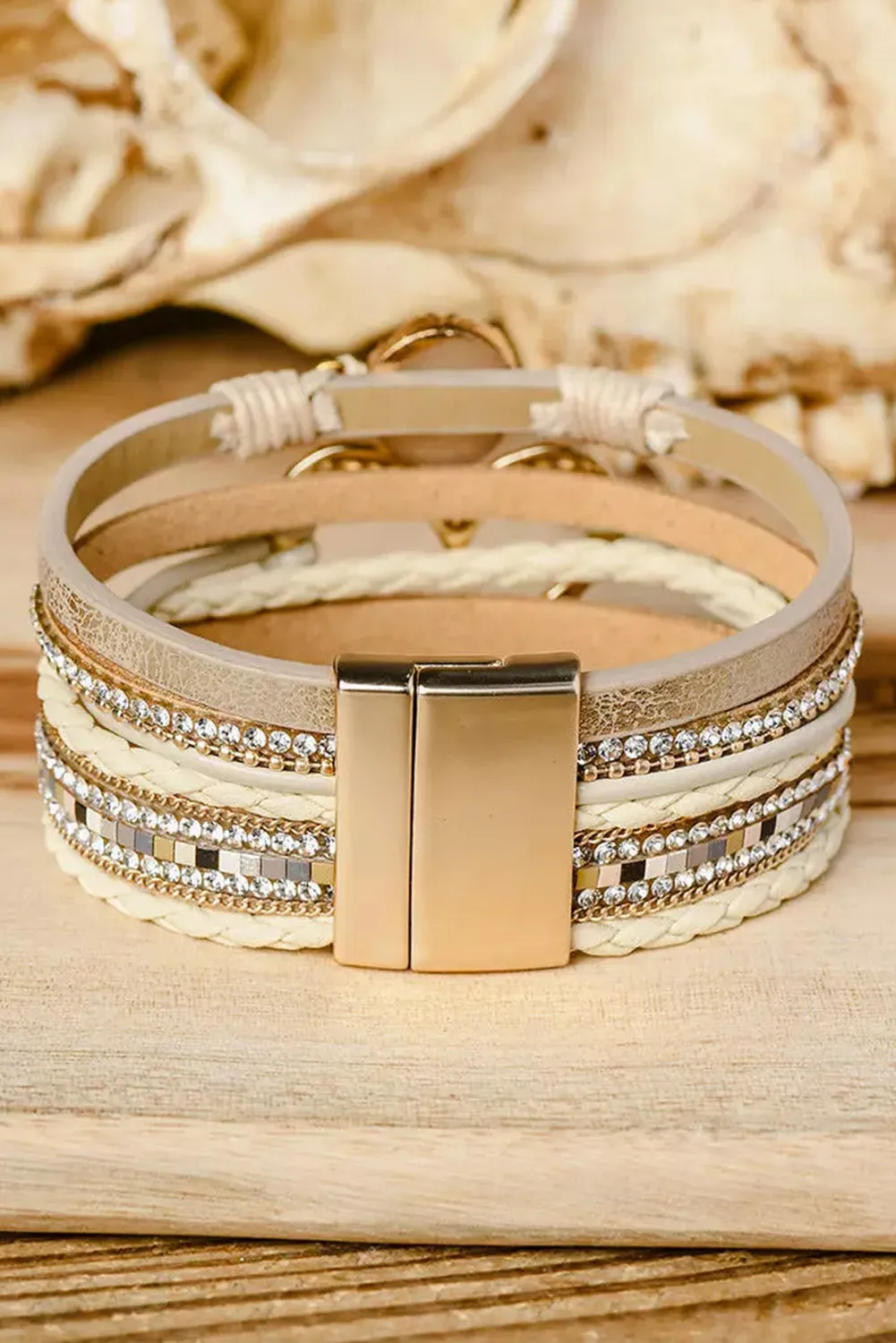 Boho Heart Glow Magnetic Bracelet