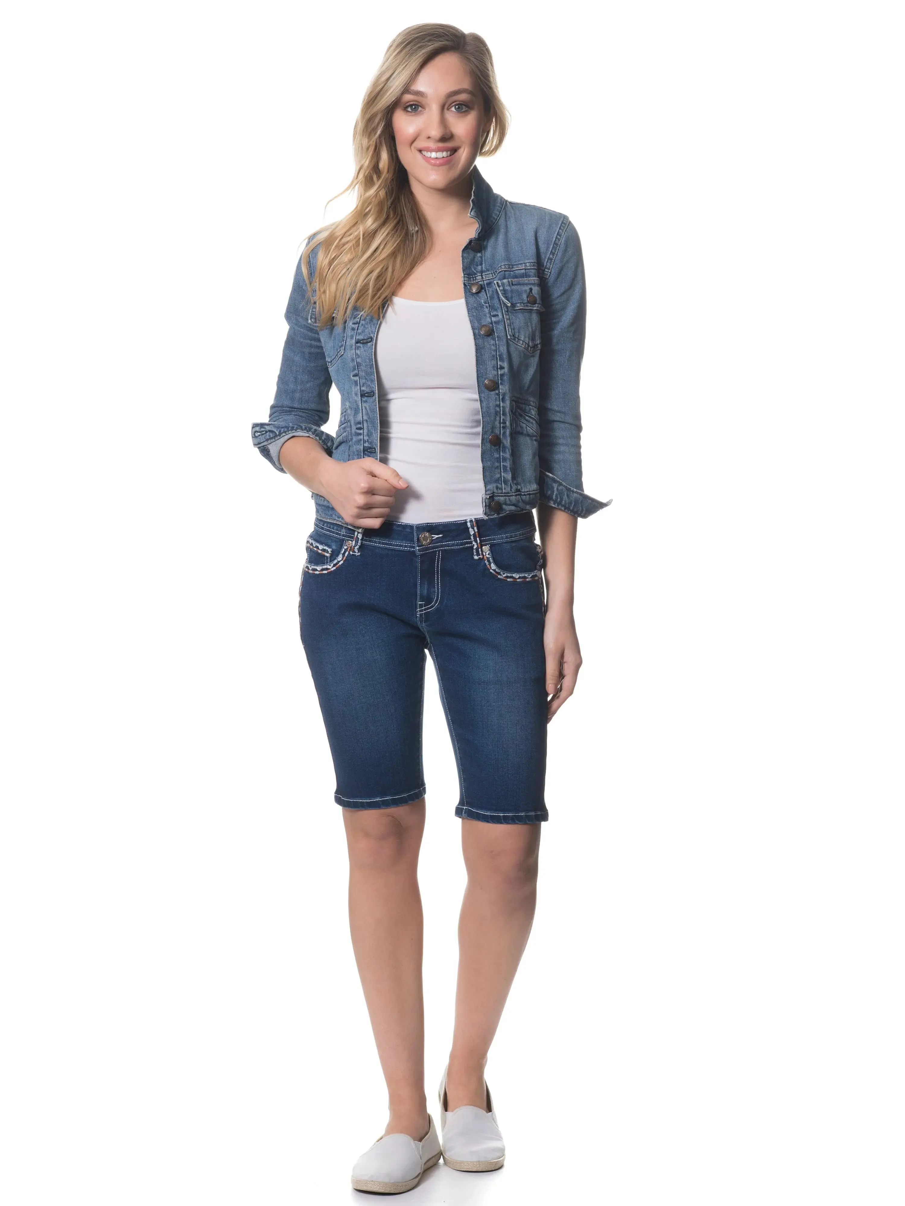 Bonny Fitted Denim Shorts