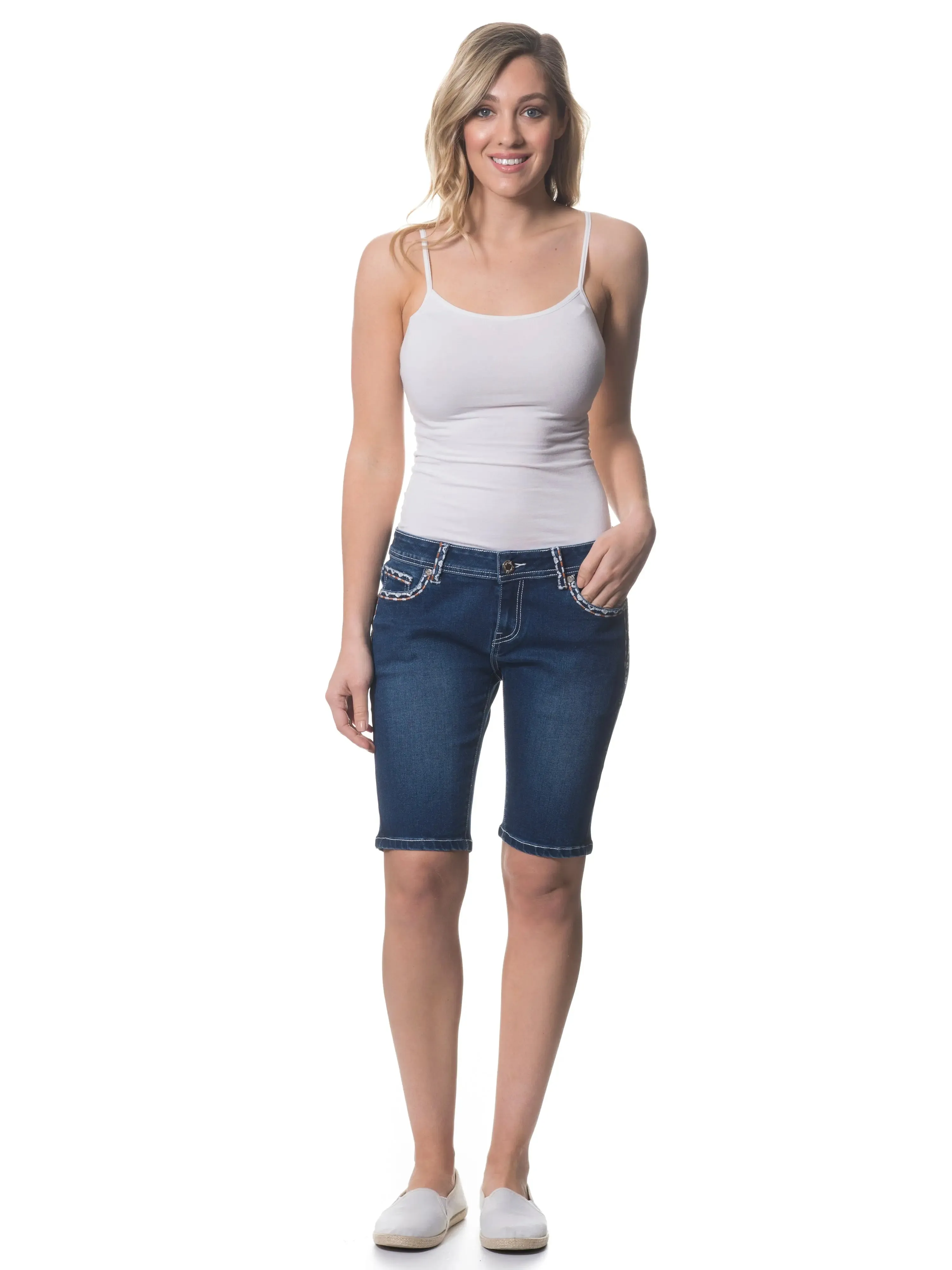 Bonny Fitted Denim Shorts