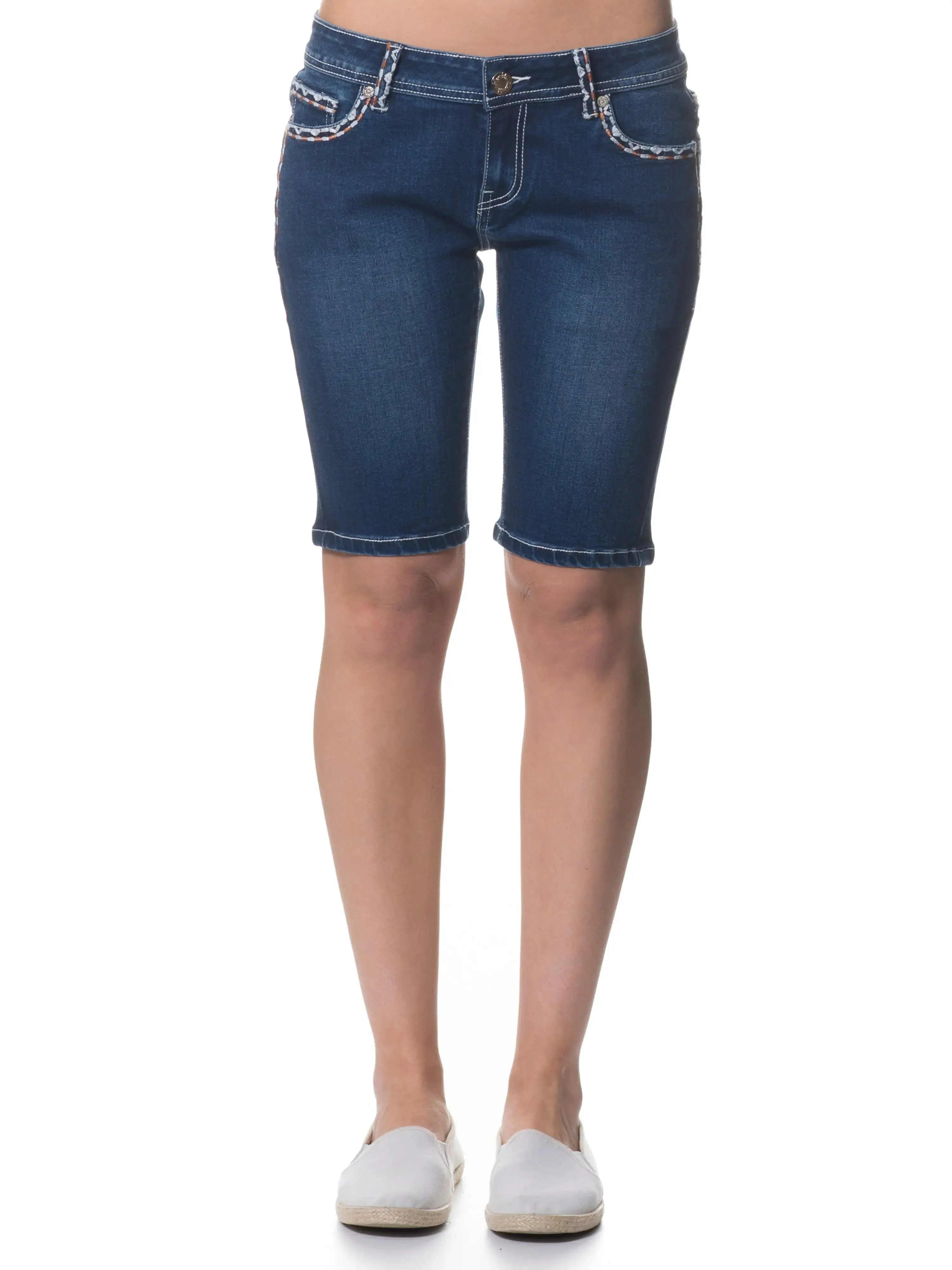 Bonny Fitted Denim Shorts