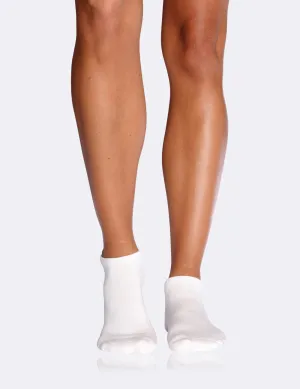 Boody Bamboo Cushioned Sports Trainer Sock in White, Size 3-7