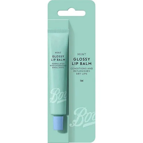 Boots Glossy Lip Balm Mint 15ml