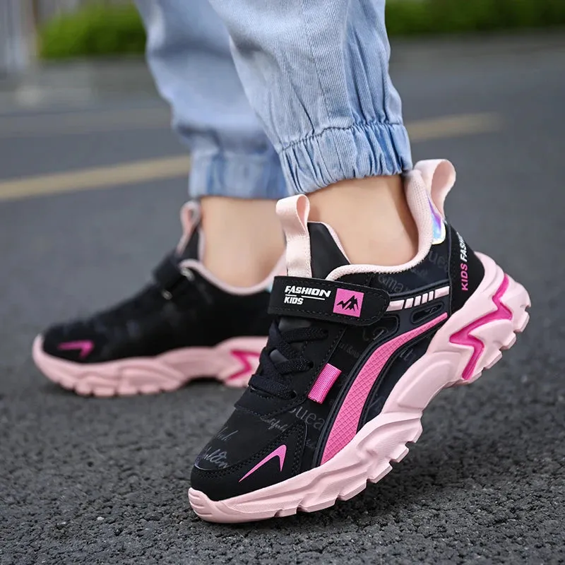 Brand Kids Sports Shoes Outdoor Comfortable Running Shoes Girls Waterproof Sneakers Antislip Children Shoes