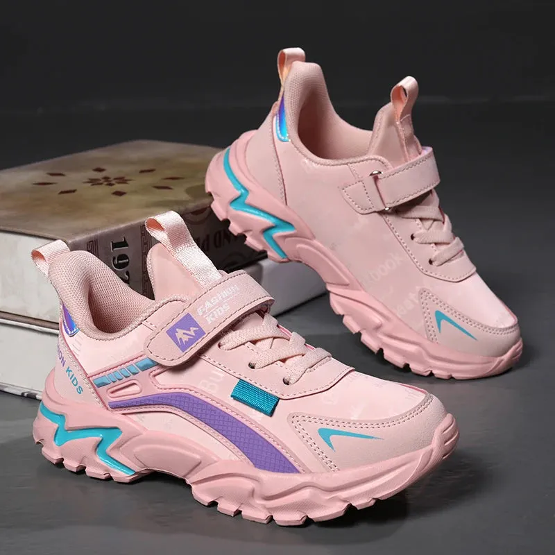 Brand Kids Sports Shoes Outdoor Comfortable Running Shoes Girls Waterproof Sneakers Antislip Children Shoes