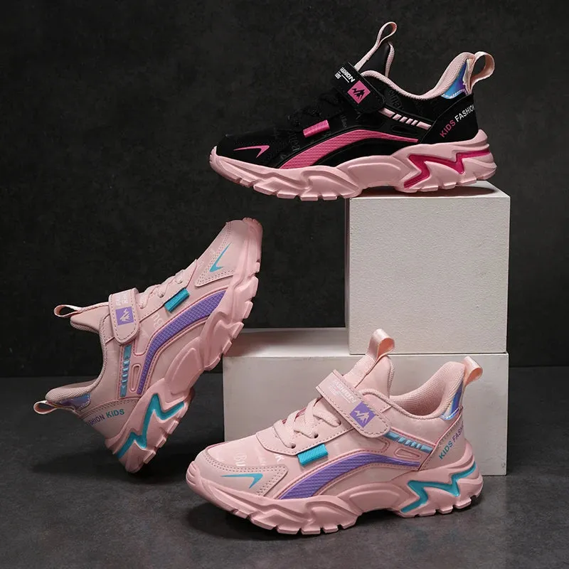 Brand Kids Sports Shoes Outdoor Comfortable Running Shoes Girls Waterproof Sneakers Antislip Children Shoes