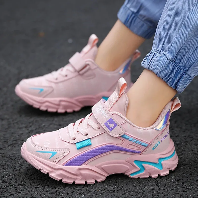 Brand Kids Sports Shoes Outdoor Comfortable Running Shoes Girls Waterproof Sneakers Antislip Children Shoes
