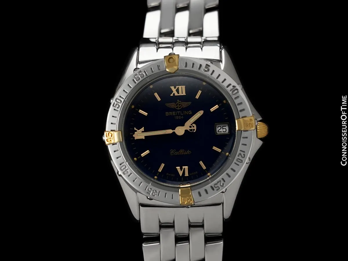 Breitling Callisto Midsize Unisex Watch, Stainless Steel & 18K Gold - B57046