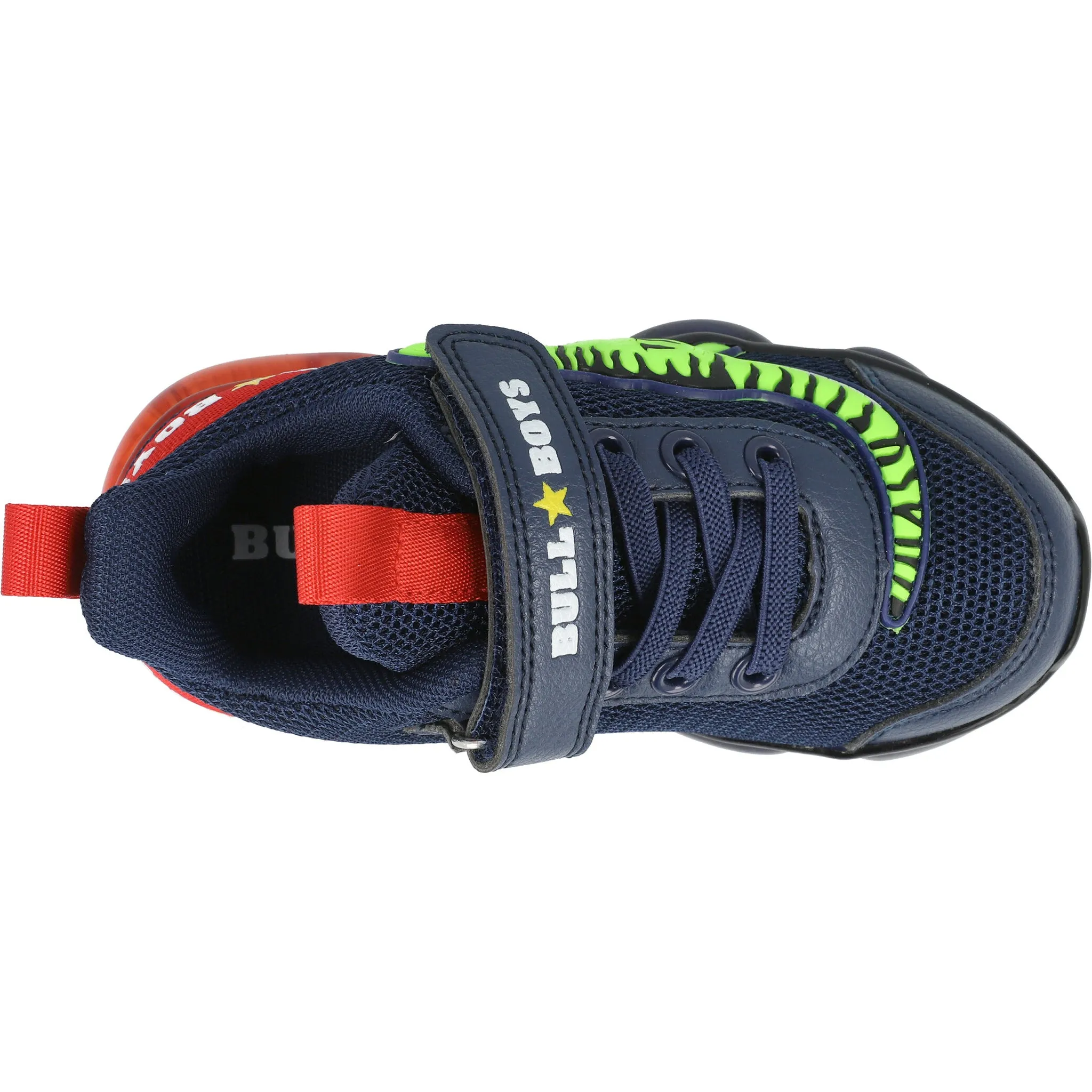 Bull Boys T-Rex Dinosaur Blue Light-Up Shoes