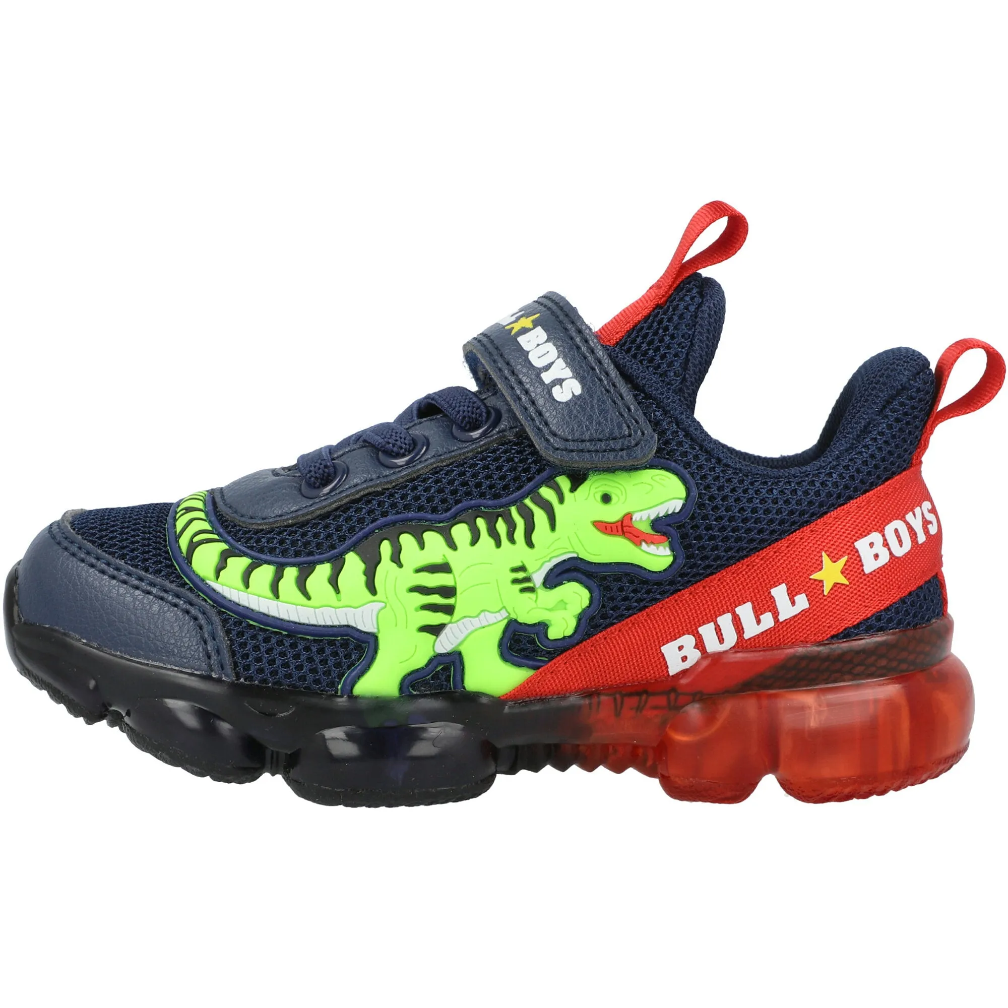Bull Boys T-Rex Dinosaur Blue Light-Up Shoes