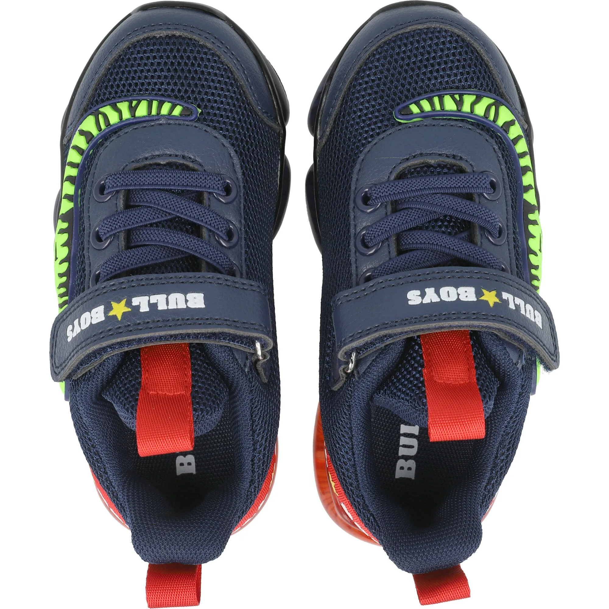 Bull Boys T-Rex Dinosaur Blue Light-Up Shoes