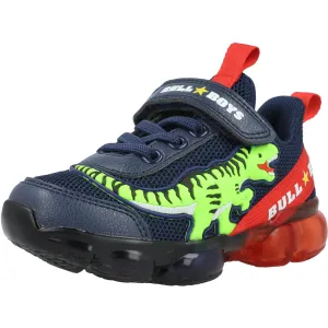 Bull Boys T-Rex Dinosaur Blue Light-Up Shoes