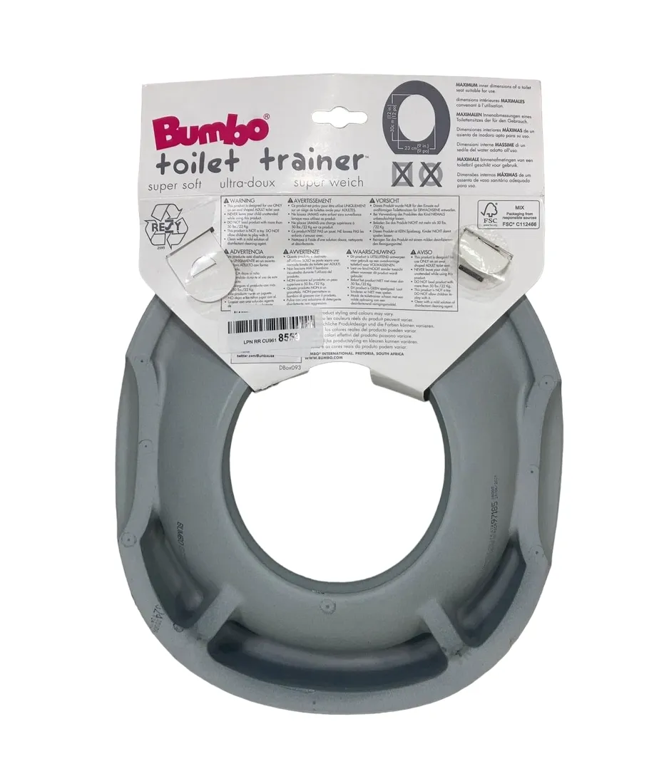 Bumbo Toilet Trainer, Cool Grey
