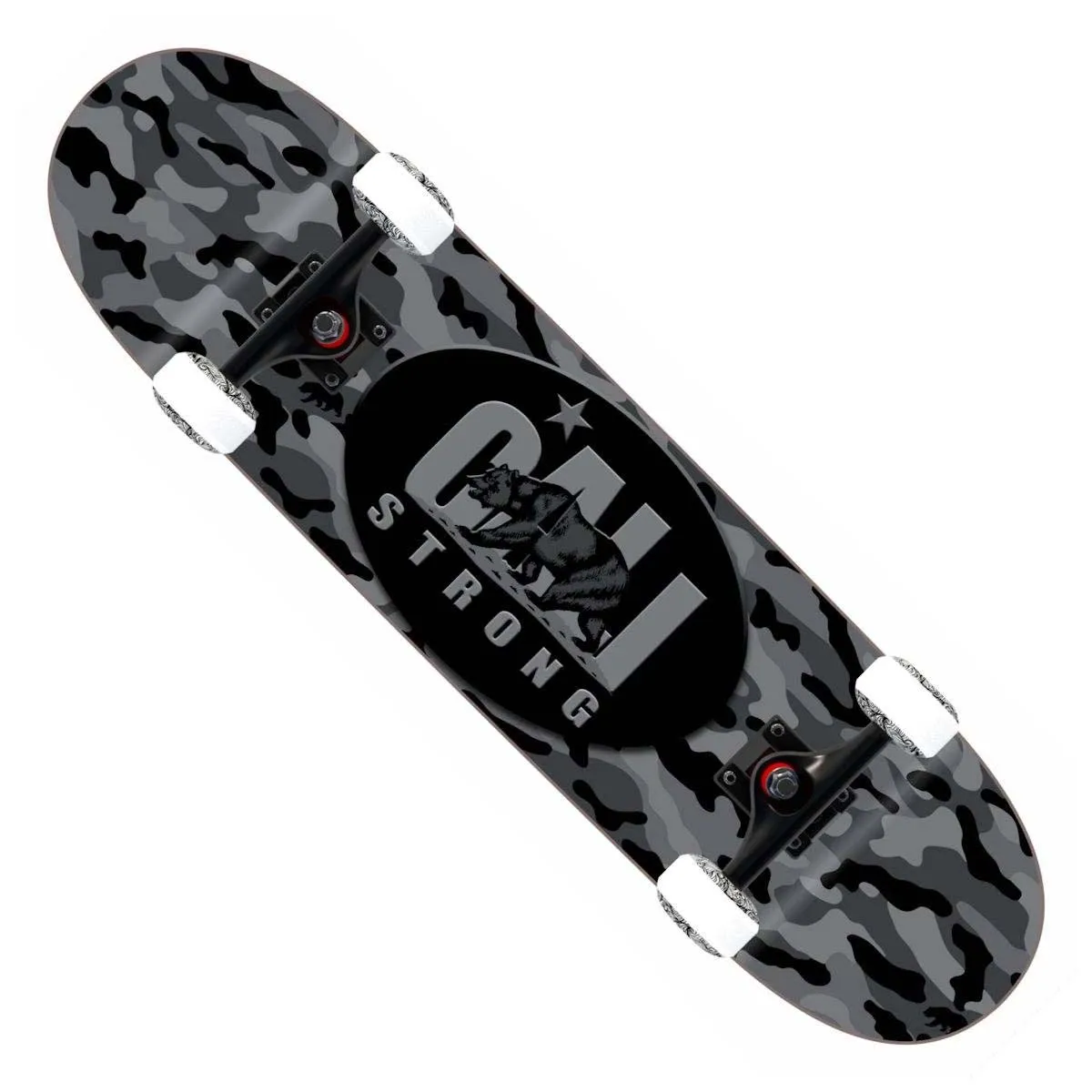 CALI Strong Urban Camo Grey Skateboard Trick Complete