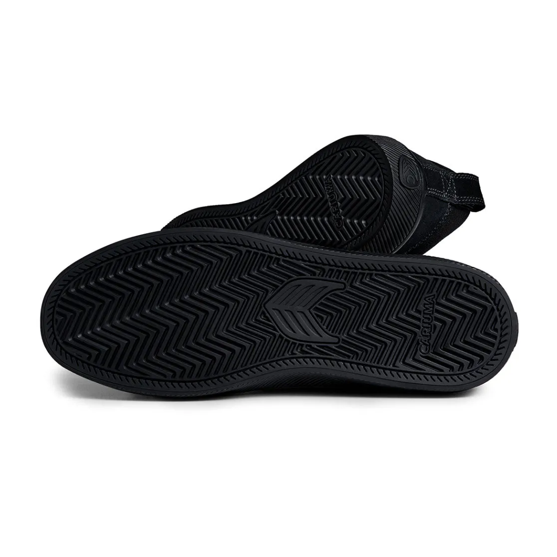 CATIBA PRO ALL BLACK SUEDE AND CANVAS ASH GREY LOGO SNEAKER