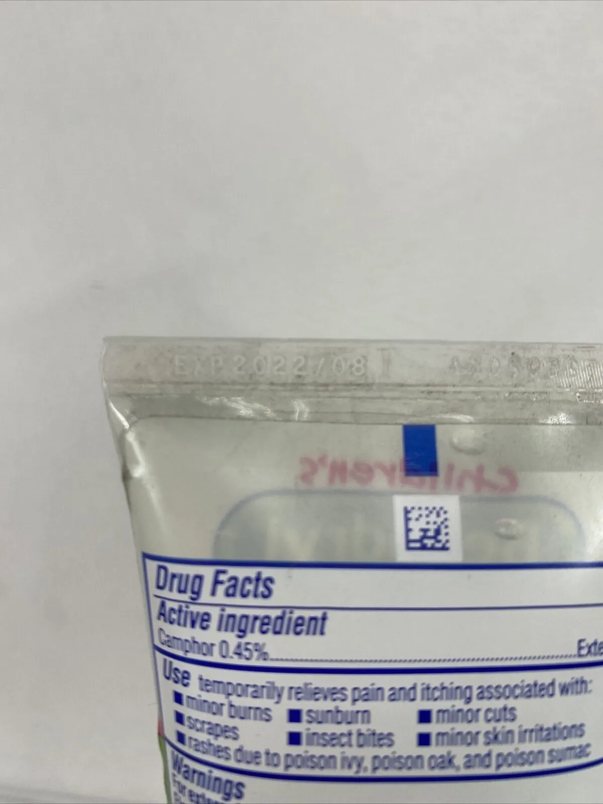 Childrens Benadryl Itch Relief Cooling Gel Original Outdoor bites Ivy 3oz 8/22